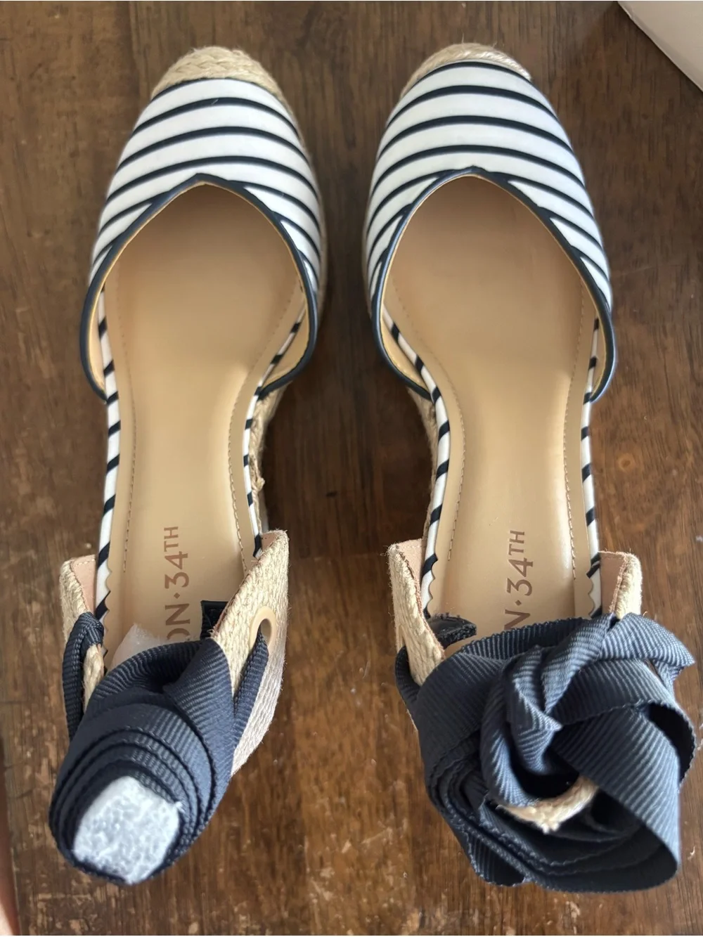 On 34th Woman’s Melindaa Espardrille wedge sandals size 7.5